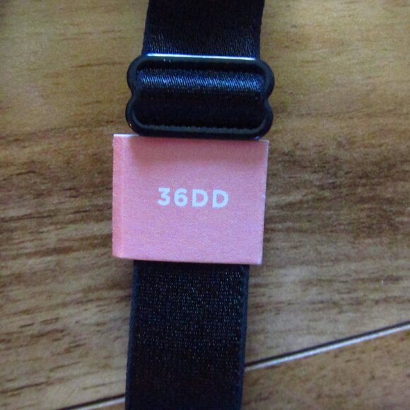 NWT- CACIQUE Black Front Close Boost Plunge Underwire Bra Size 36DD - Picture 3 of 9